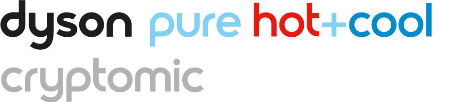 Dyson pure hot + cool cryptomic logo