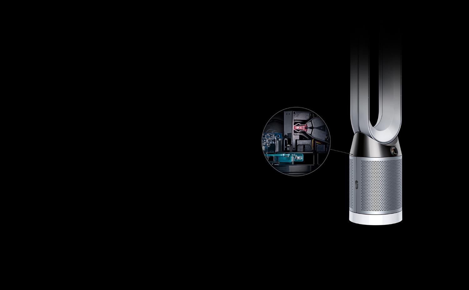 X-ray image of the sensors inside the Dyson Pure Cool purifying fan