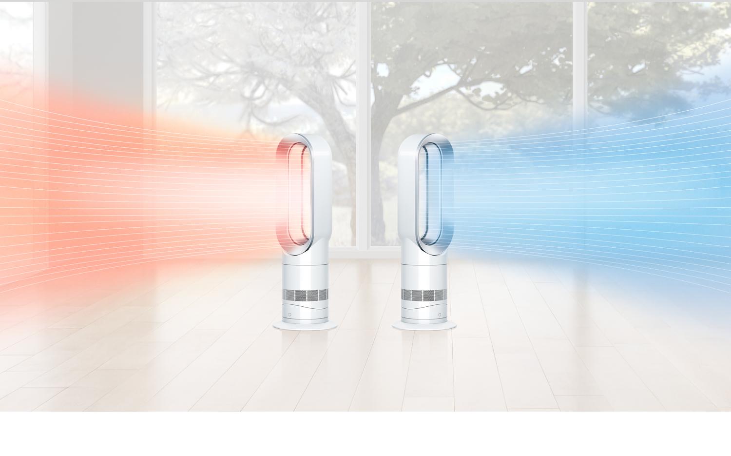 Deux chauffages ventilateurs Dyson Hot+Cool™