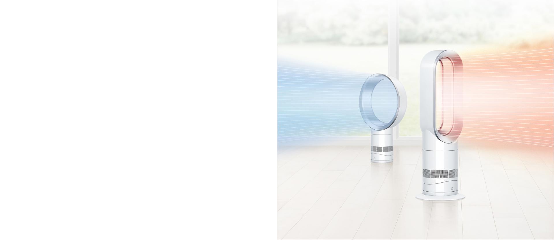 Dyson Pure Hot+Cool projecting purified air