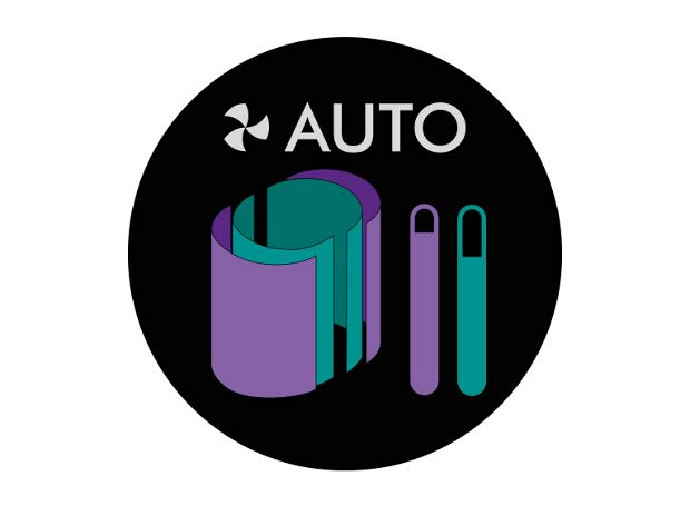 צג ה-LCD מובנה המציג את אורך חיי הפילטר 