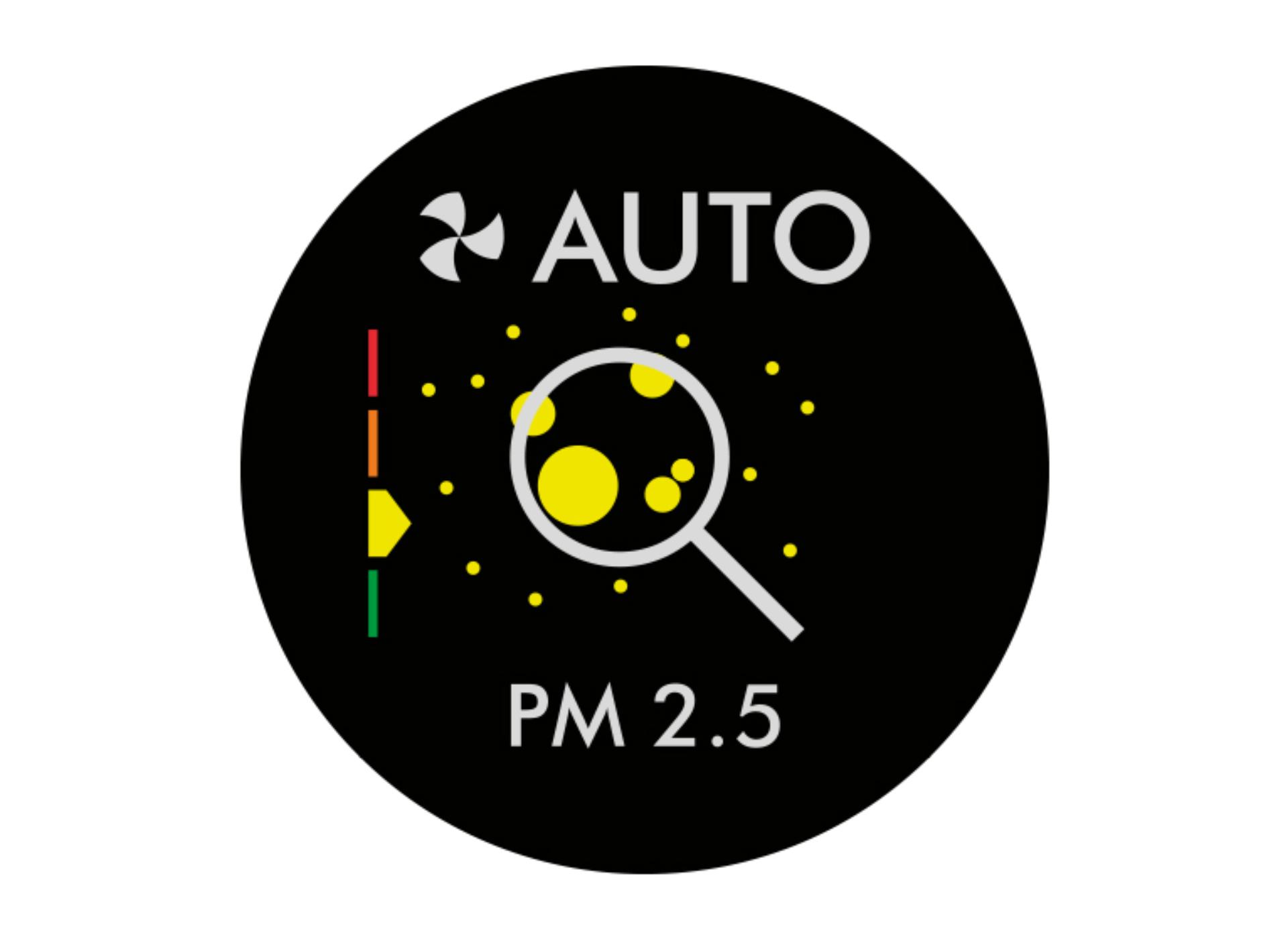 شاشة LCD تعرض الجسيمات بحجم PM2.5