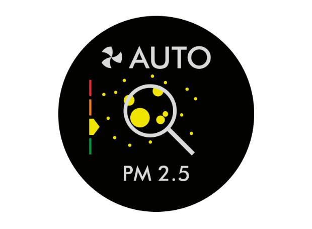 צג ה-LCD מובנה המציג PM2.5