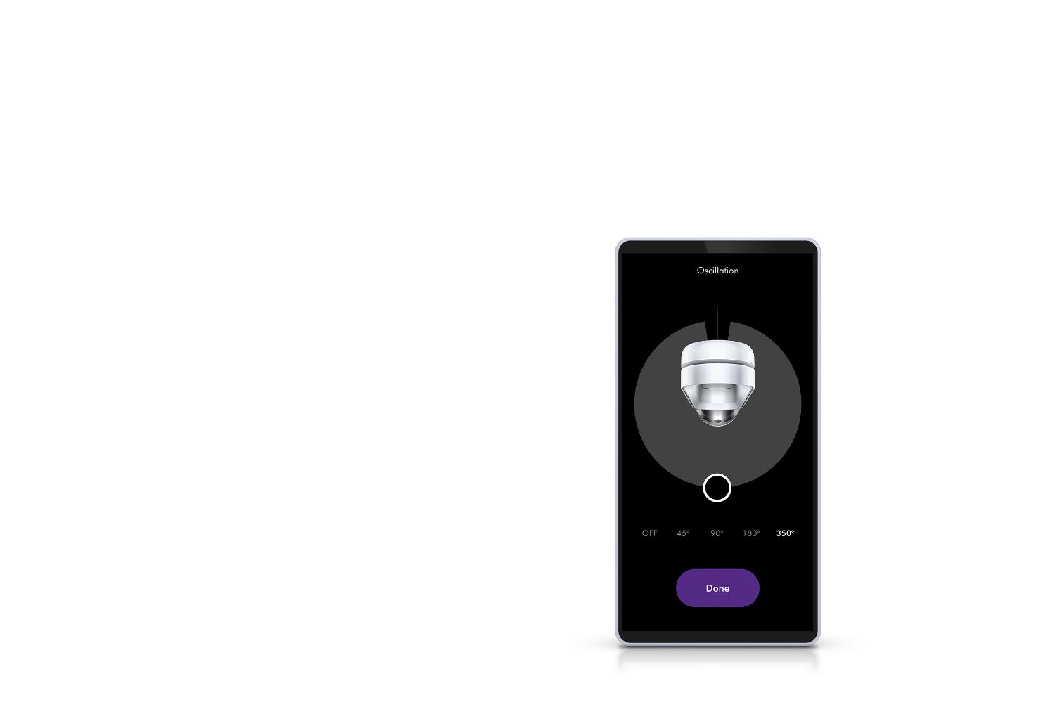 Dyson Pure Cool Link app oscillate around your room