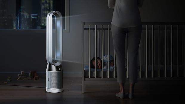 Dyson purifying fan in children's bedroom