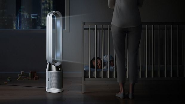 Dyson purifying fan in children's bedroom