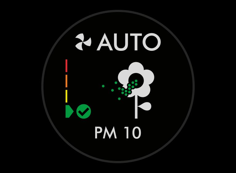 PM 10 good sensor Pure Cool senses low levels of particles