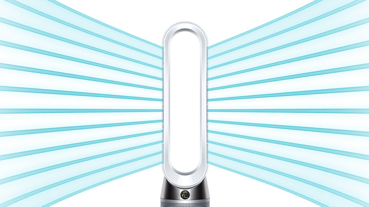Dyson Pure Cool projects powerful airflow