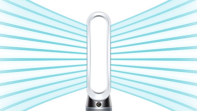 Dyson Pure Cool проецирует мощный поток воздуха