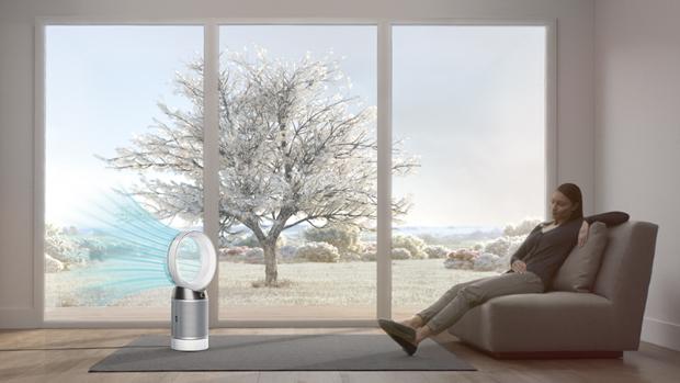 Woman relaxing in living area