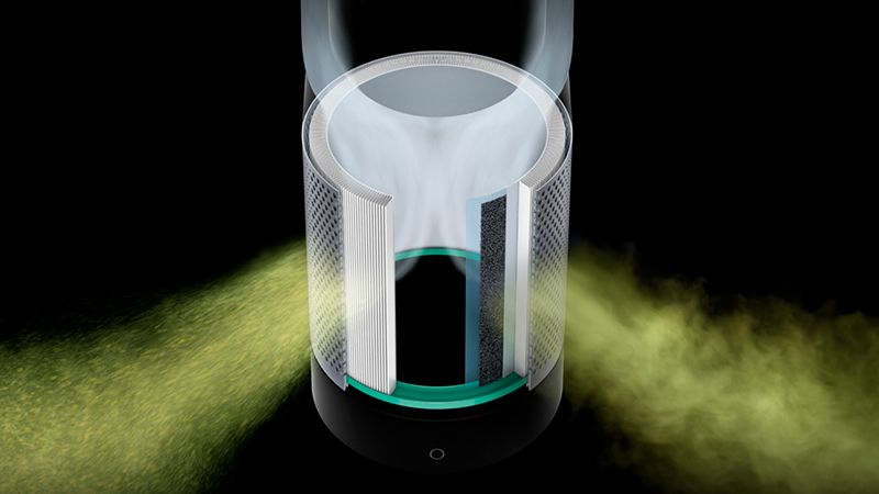 purifier-475-cool-link-tower-white-silver-variant-glass-hepa-filter 360° Glass HEPA filter