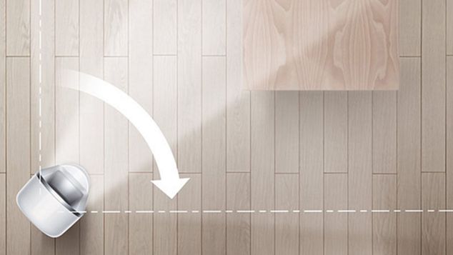 Quạt Dyson Pure Hot + Cool Link ⢠nhìn từ trên cao, thá» hiá»n hưá»ng dao Äá»ng cá»§a luá»ng khÃ