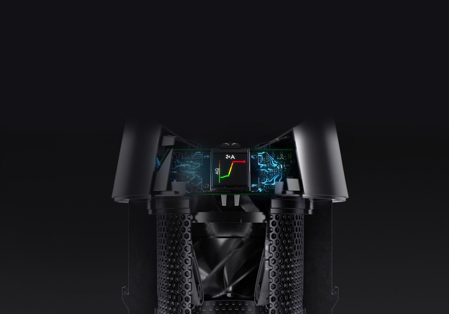 Dyson Pure Hot+Cool™ purifier fan heater technology cutaway