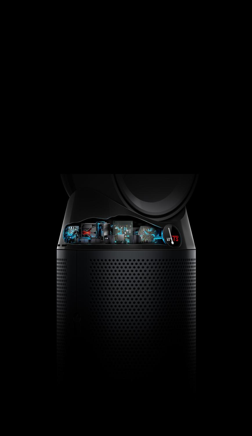 X-ray view inside Dyson purifier fan heater