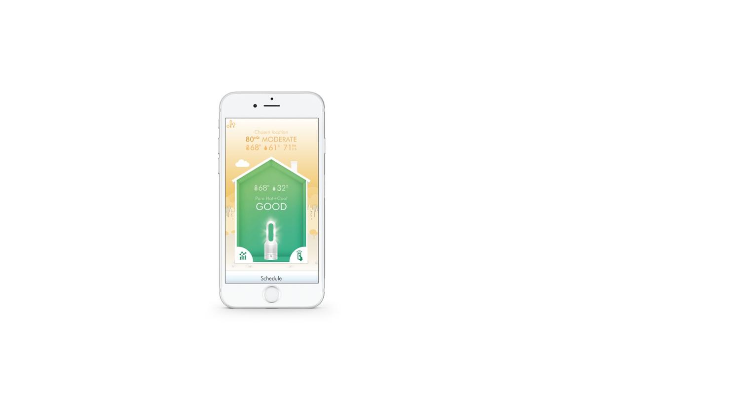 Dyson Link app air quality monitoring