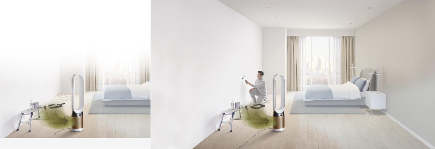 Dyson Pure Hot+Cool Cryptomic projecting purified air