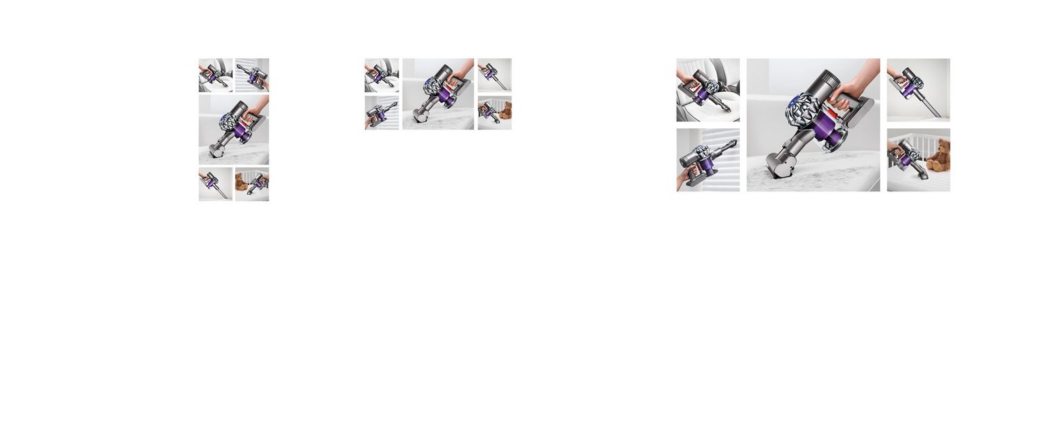 Dyson V6™ handheld vacuum in use