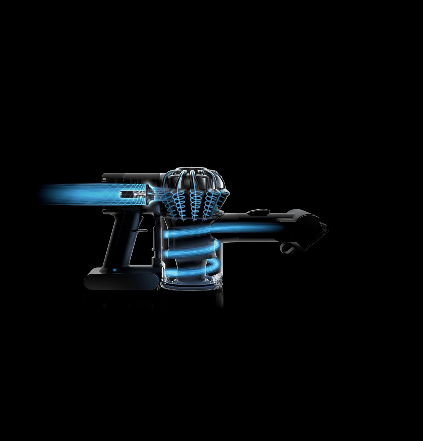 Dyson handheld vacuum airflow schematic