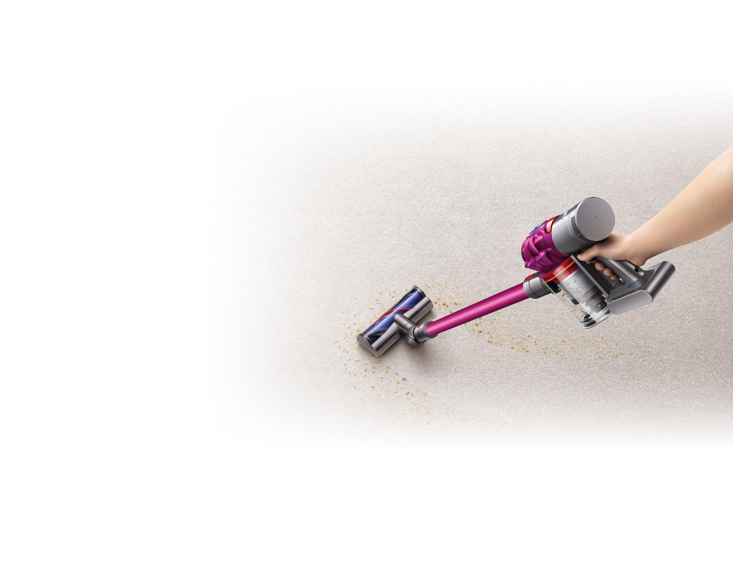 Dyson V7 Motorhead being used