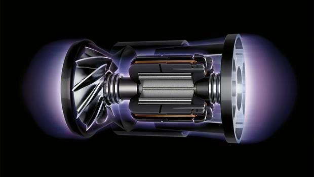 Close up of the Dyson digital motor V10