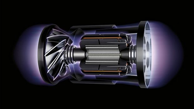 Close up of the Dyson digital motor V10