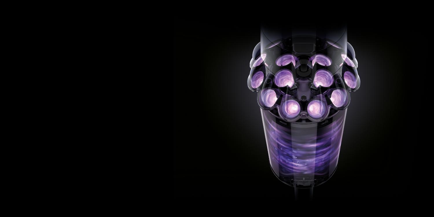 Cutaway diagram of Dyson V11™cyclone pack.
