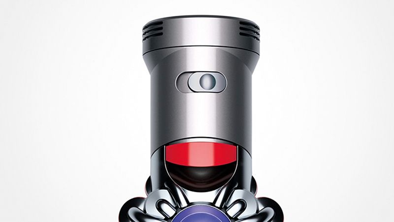 Close-up on Dyson power mode button Close-up on Dyson power mode button
