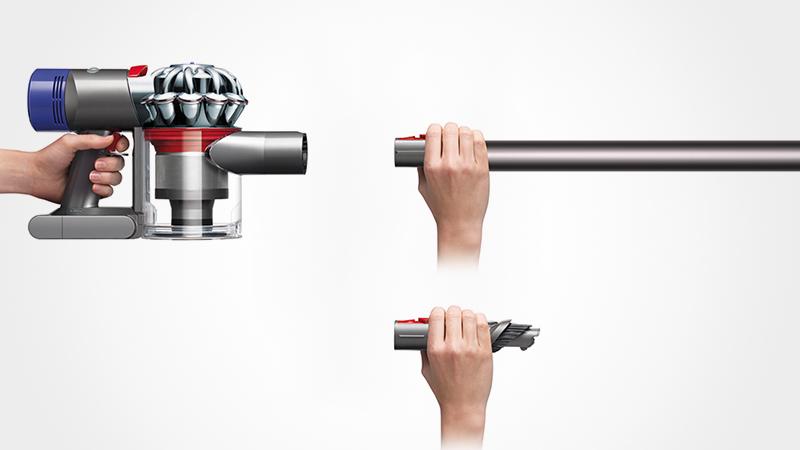 Dyson V7 HEPA vacuum cleaner quickly transforms to a handheld