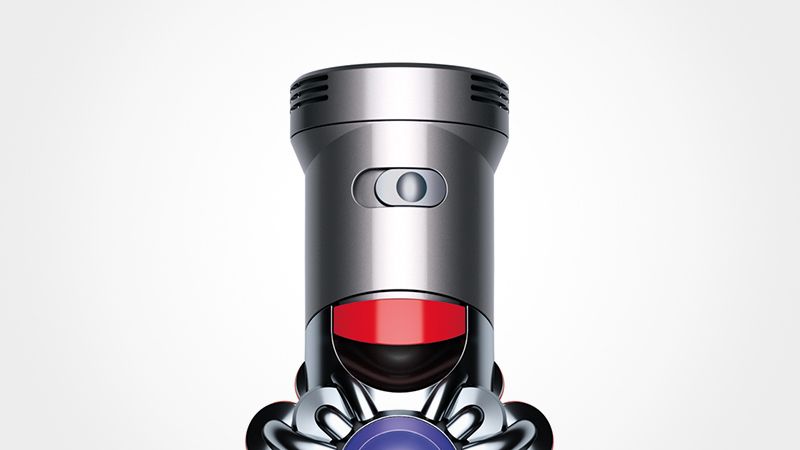 Close-up on Dyson power mode button