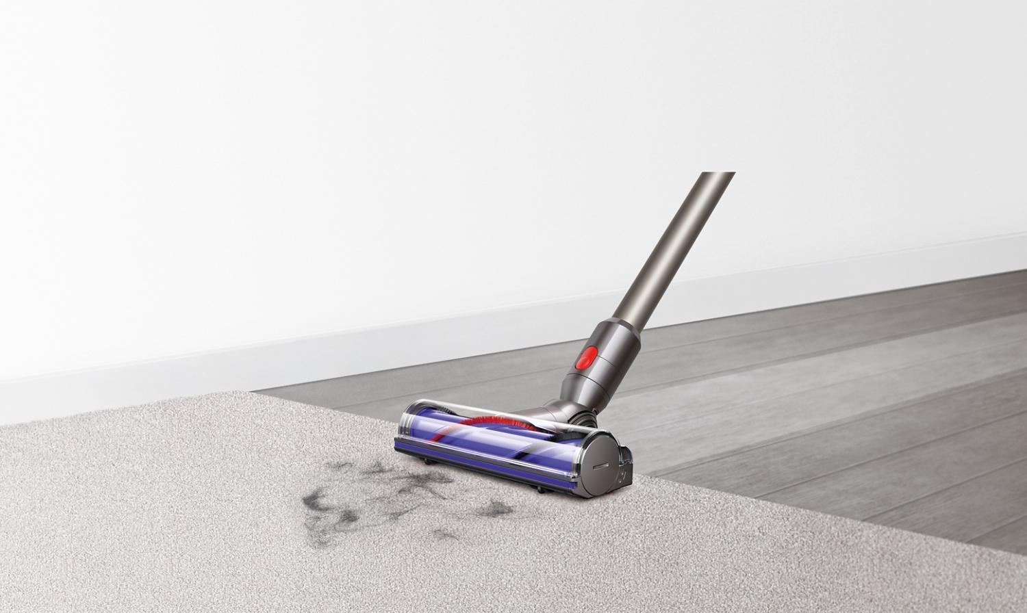 Vacuum head on carpet