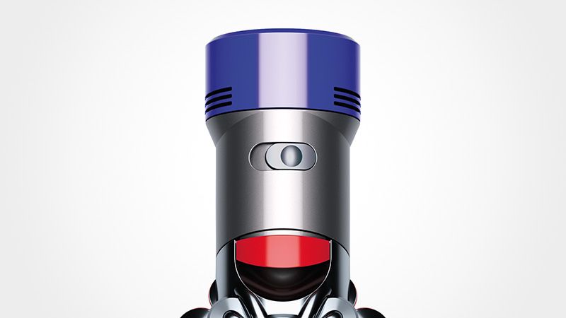 Close-up of Dyson V8 Animal vacuum power mode switch