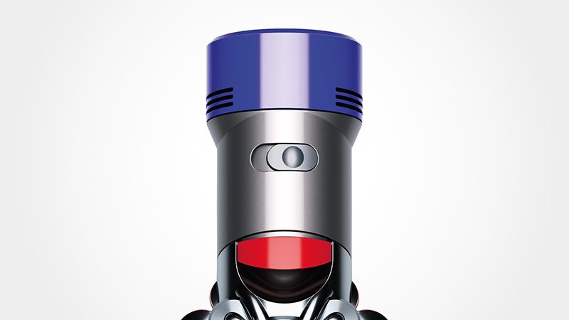 Close-up of Dyson V8 Absolute vacuum power mode switch Close-up of Dyson V8 Absolute vacuum power mode switch