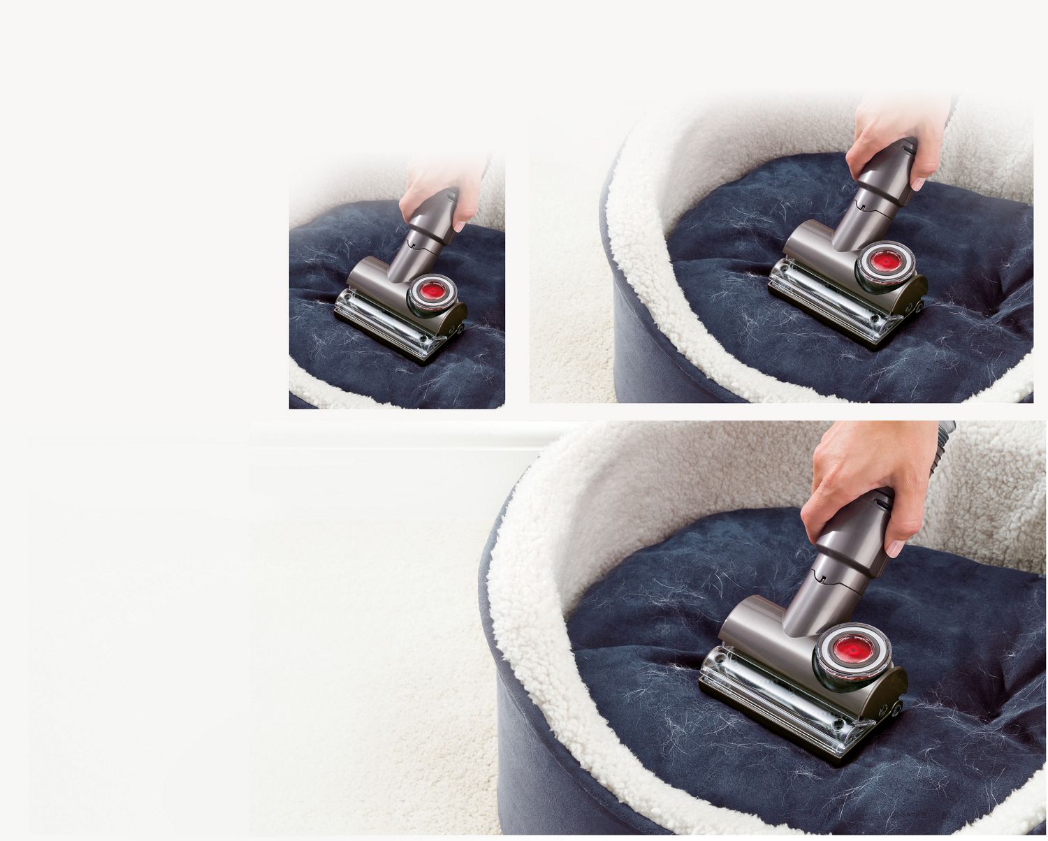 Tangle-free turbine tool on upholstery