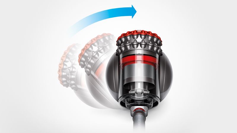 Self-righting Dyson vacuum