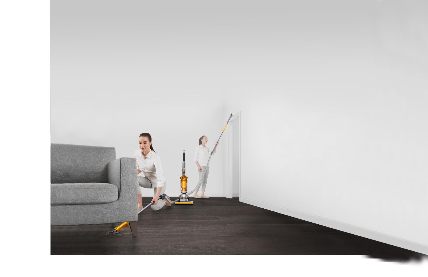 Model using Dyson Ball™ vacuum wand