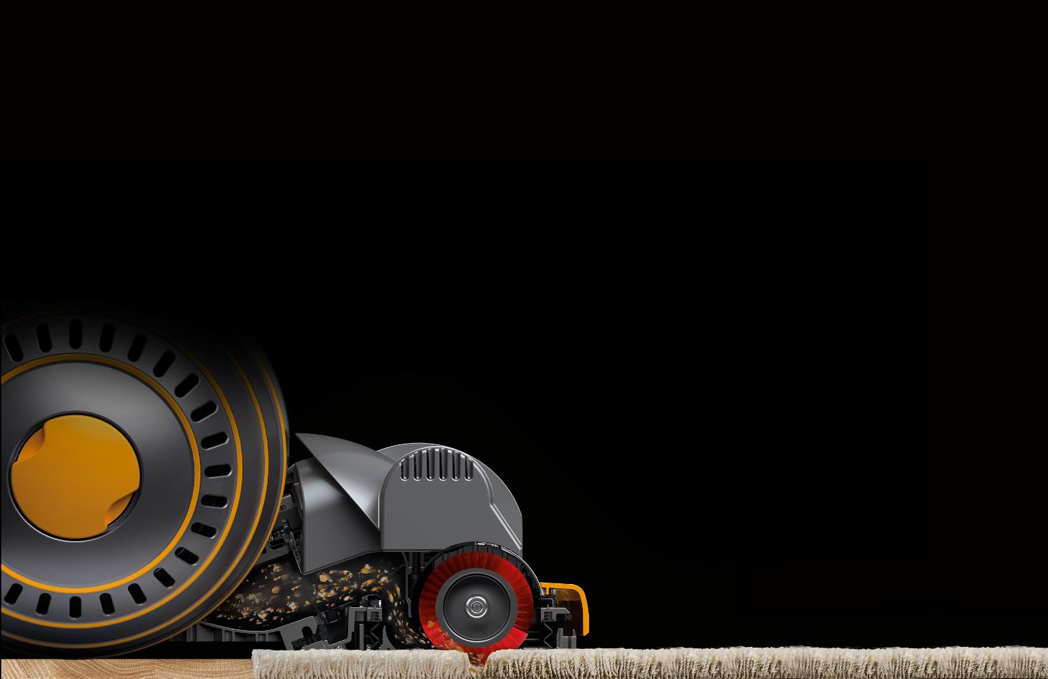 Side view of Dyson Ball Multi Floor 2 vacuum cleaner on carpet