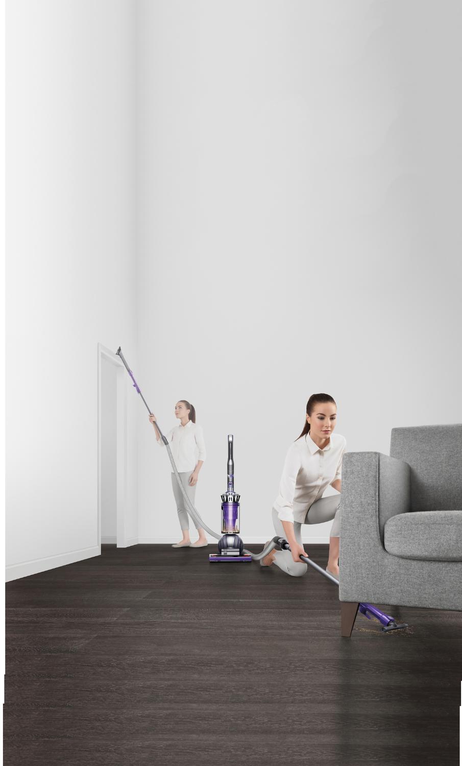 Flexible floor to ceiling cleaning.
