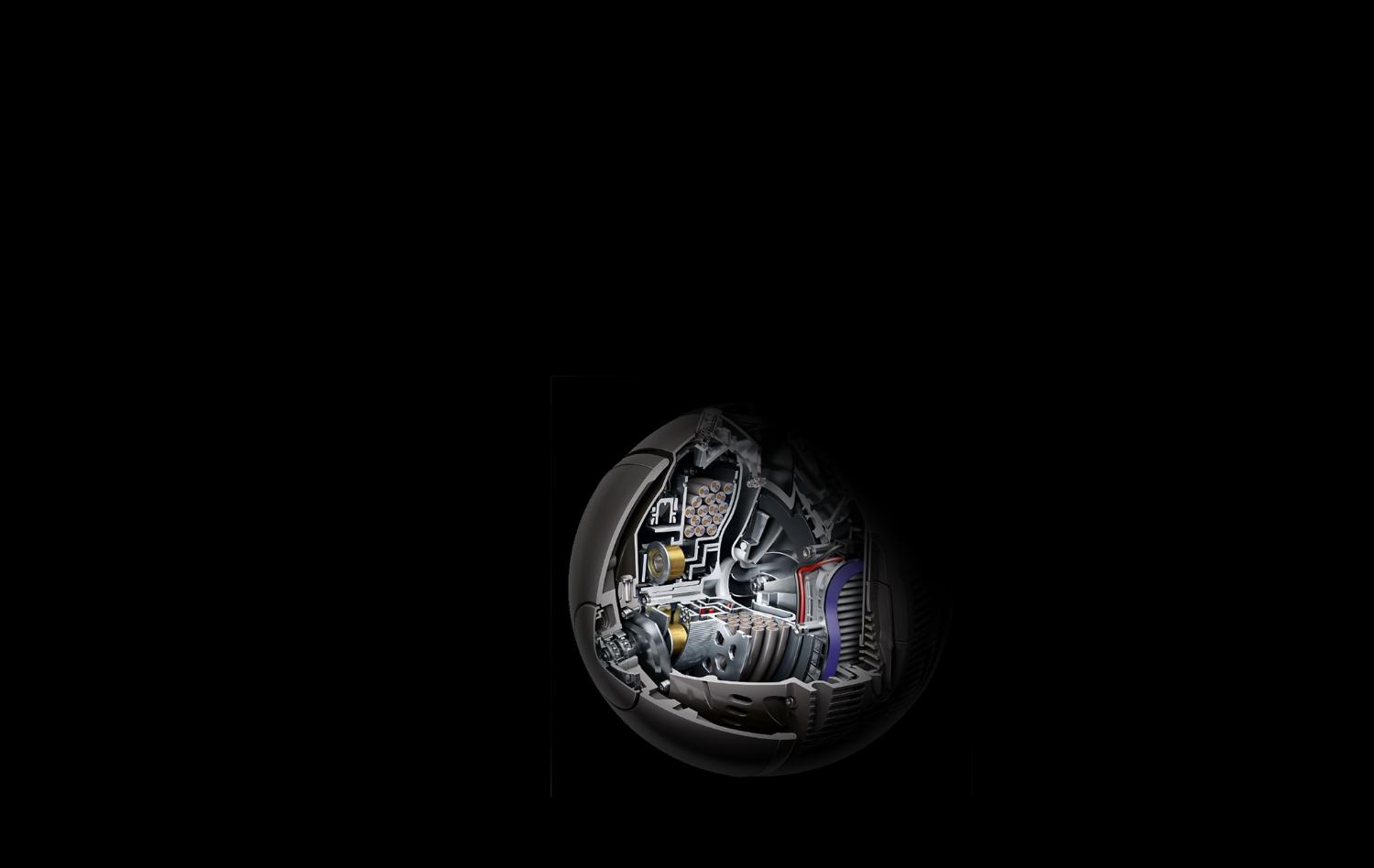 Inside the ball and motor of Dyson Small Ball™ vacuum cleaner