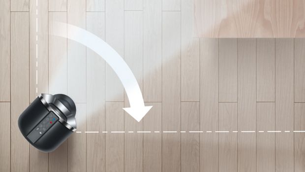 Oscillating fan from above