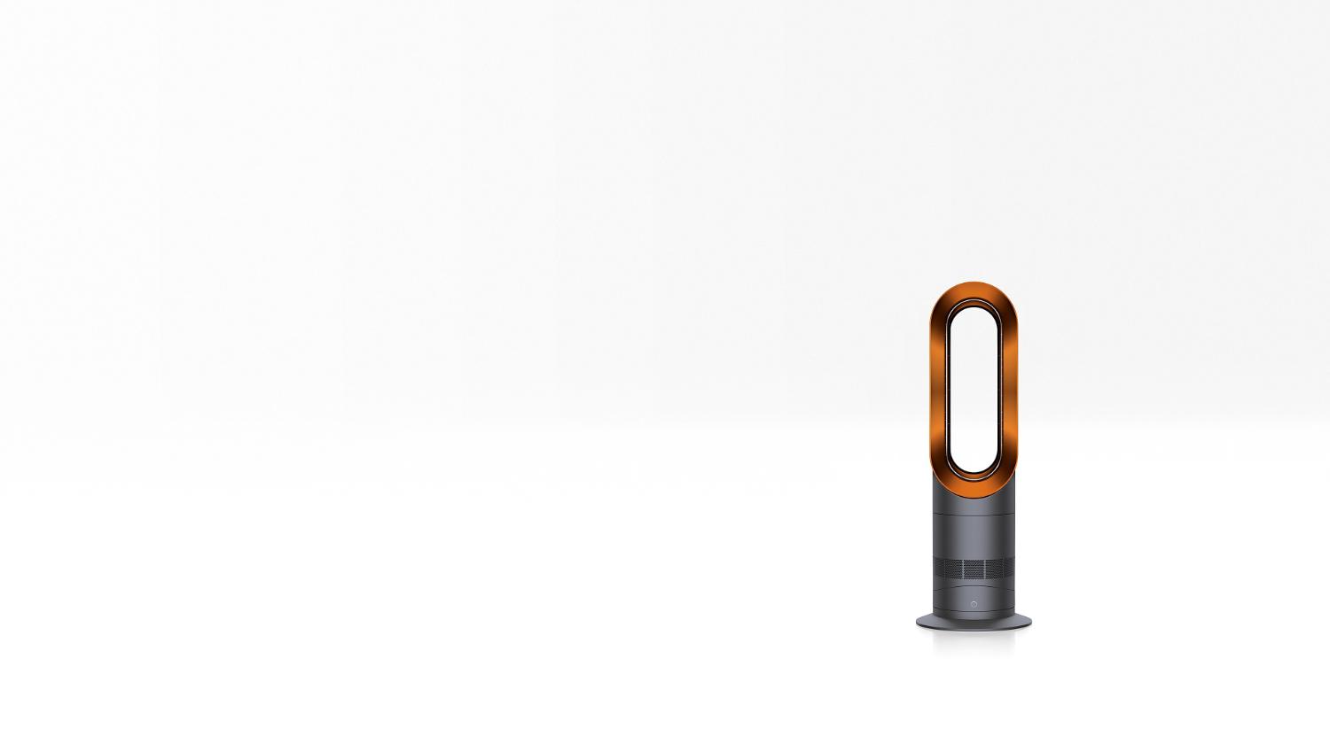 Dyson Hot + Cool™ fan heater in iron/copper. Dyson Hot + Cool™ fan heater in iron/copper.