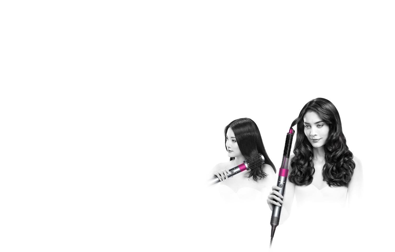 Dyson Airwrap™ styler Complete Long Two women style their hair with the Dyson Airwrap styler