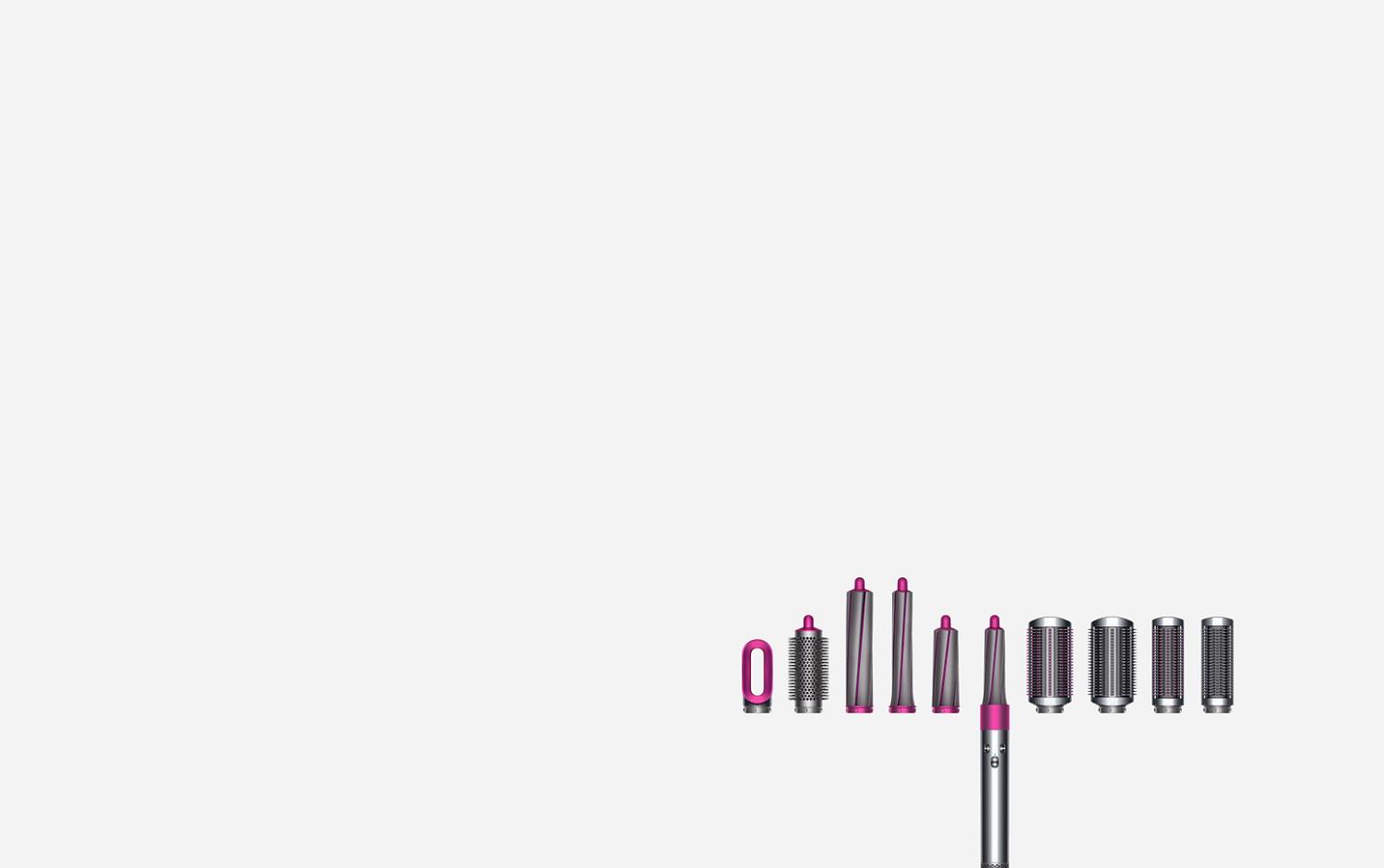 Range of Dyson Airwrap™ styler attachments