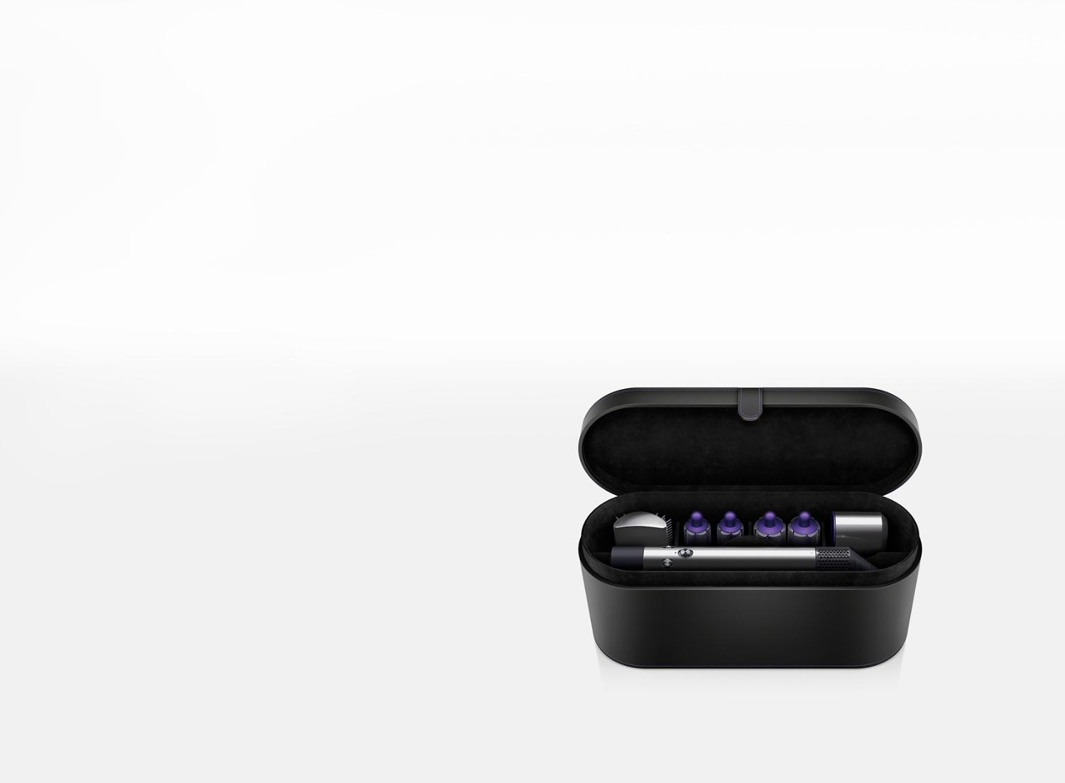 Dyson Airwrap™ hair styler inside hard storage case