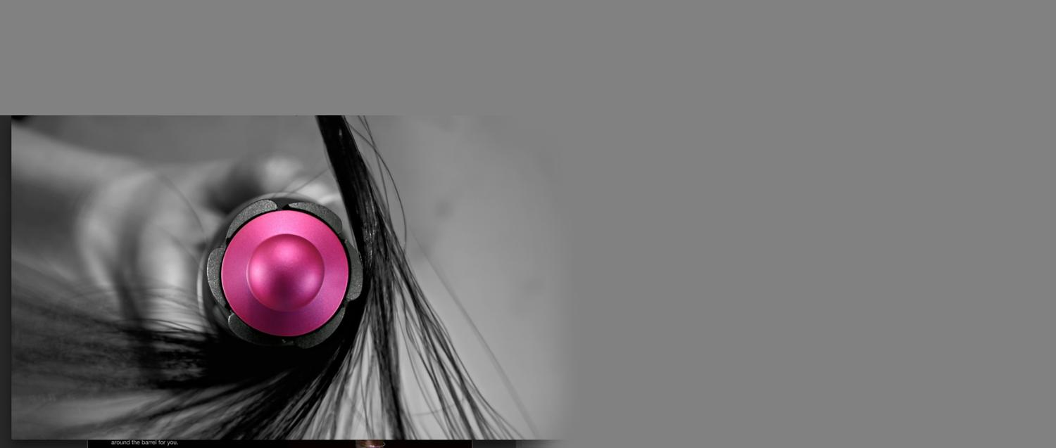 A Dyson Airwrap™ styler in use