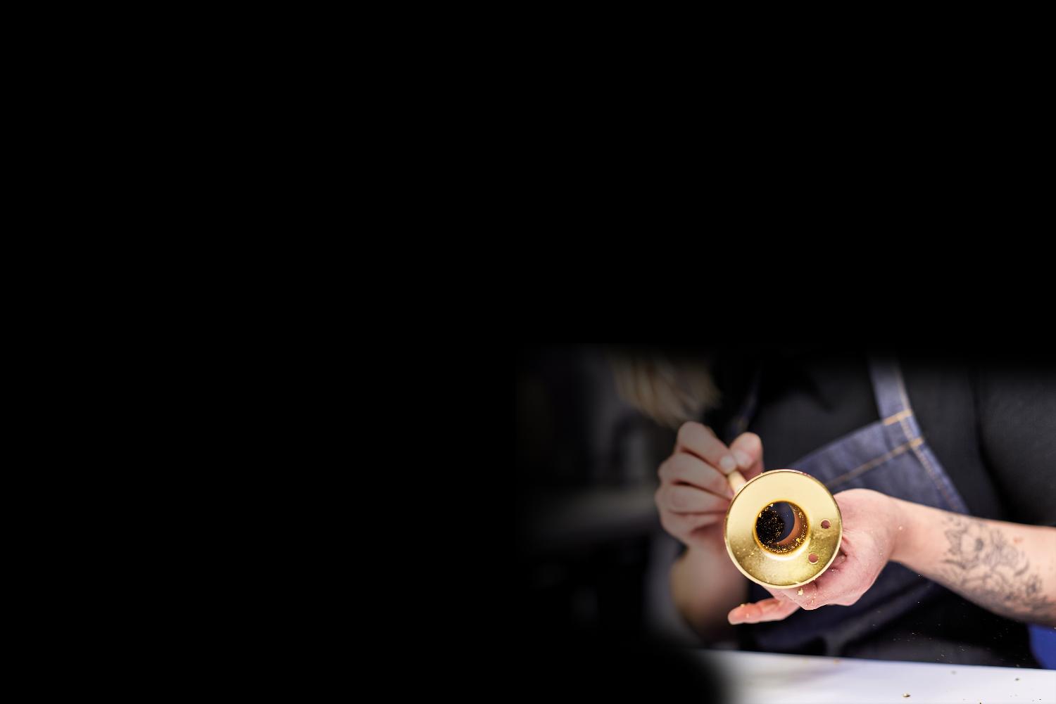 Hand Gilded elements for the Dyson Supersonic 23.75K gold