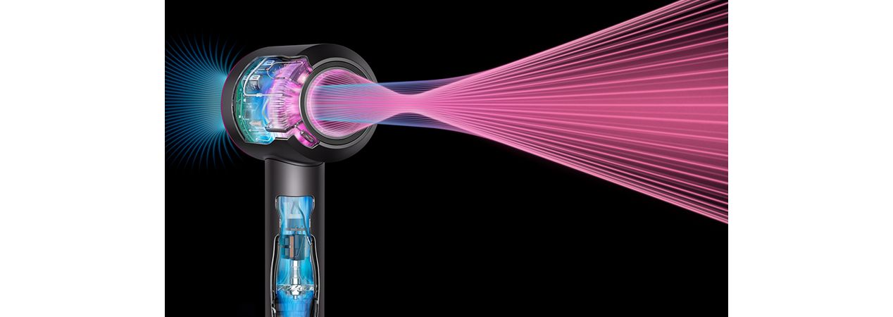 Close up animation still of Dyson Air Multiplier™ technology