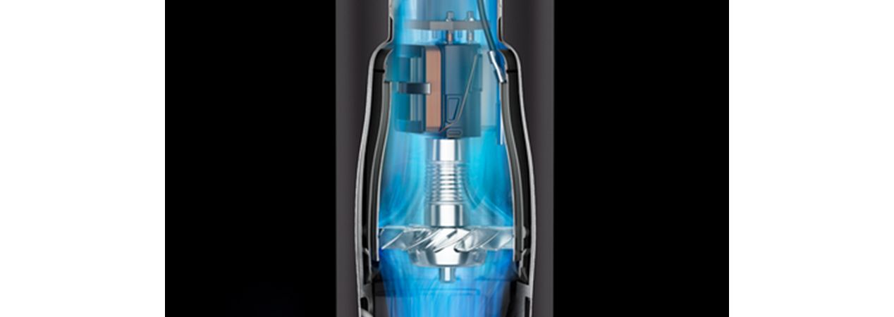 Close up animation still of the Dyson digital motor V9