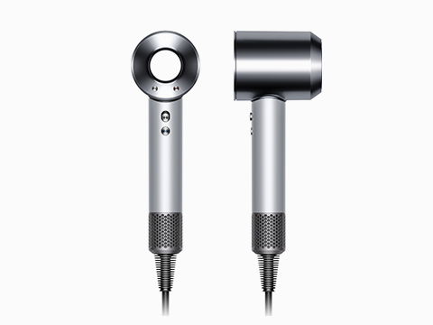 Voor- en zijaanzicht van de Dyson Supersonic™ haardroger Professional Editie