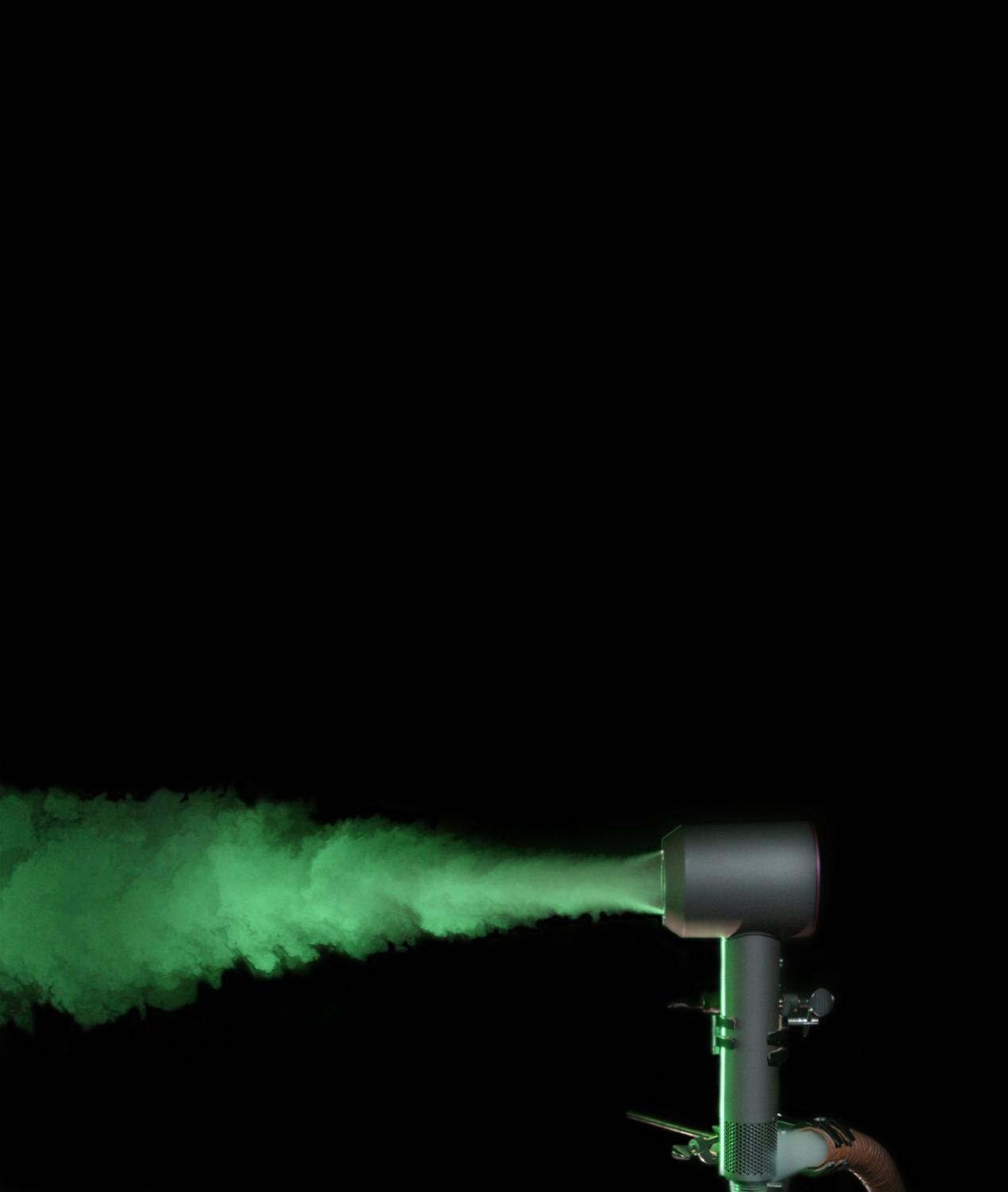 Image du sèche-cheveux Dyson Supersonic et du flux d’air