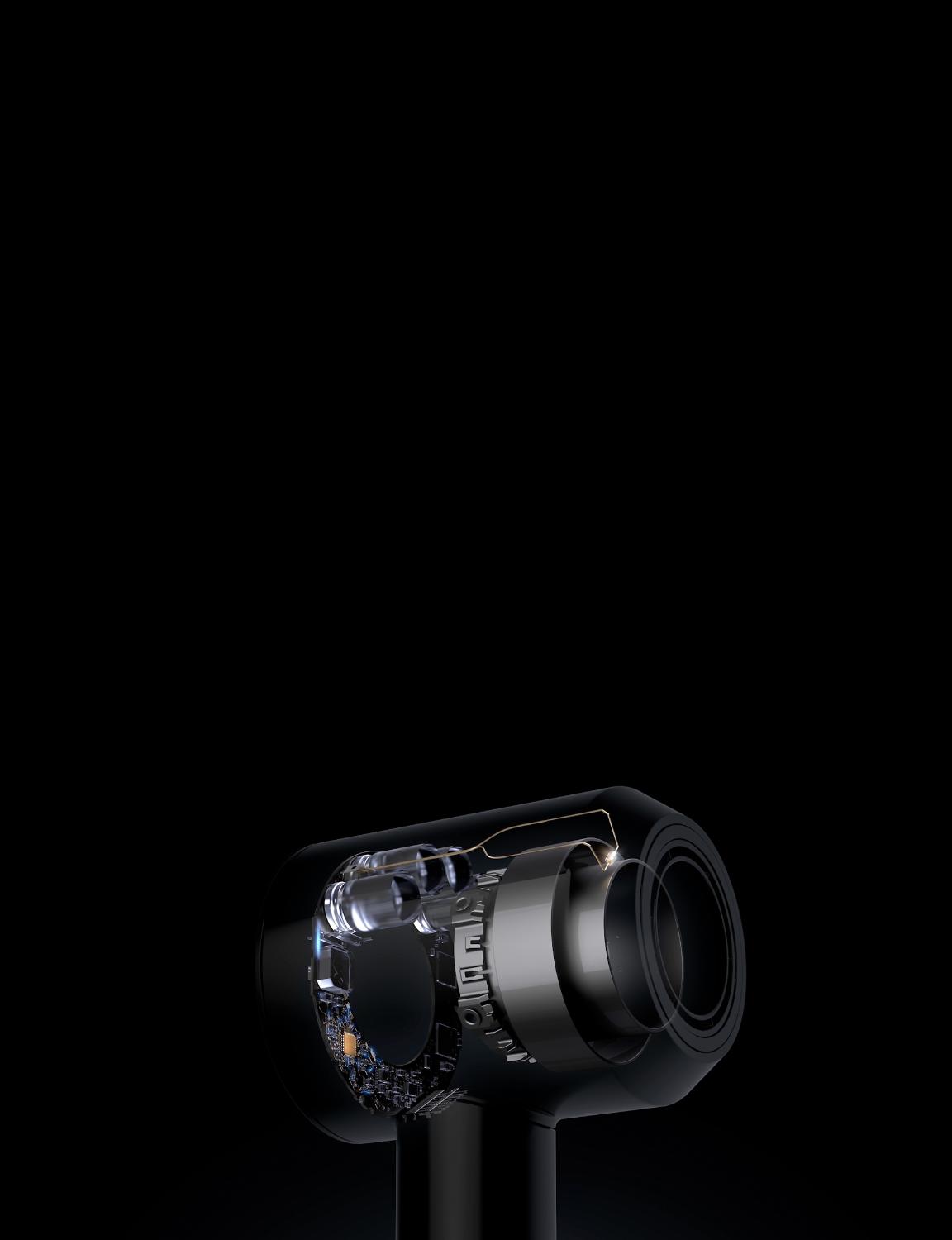 Dyson Supersonic™ hair dryer internal layout
